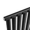 Black Designer Radiator Vertical Horizontal Oval Column Central Heating Rads
