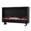 Home LED Fireplace Insert Wall Mounted Electric Inset Media Fire Freestand Feet