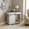 Wooden Pet Dog Crate Pet Dog Kennel Cage Furniture End Table w/ 1 Large Drawer