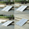 Portable Wheelchair Threshold Ramp Aluminium Multi-fold Non-slip Suitcase Ramps