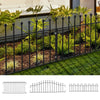 Spear/Ball Top Iron Wrought Yard Garden Privacy Fence Panel Outdoor Wall Railing