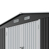 16x10ft ExtraLarge Metal Garden Shed Outdoor Bike Tool Storage House Window Lock