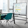Double Sided Magnetic Whiteboard Adjustable Mobile Revolving Board with Magnets