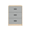 3 Drawer Wooden Bedroom Bedside Cabinet Furniture Storage Nightstand Side Table