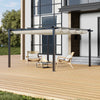 Garden Pergola Awning Gazebo Outdoor Canopy Furniture 13FT Barbecue Shelter