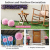 28cm Decorative Balls Garden Faux Plants 2 PCS Artificial Plant-Pink