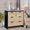 4-Drawers Storage Cabinet Chest with Metal Handles Bedroom Living Room Cupboard