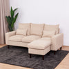 Luxury 3 Seater Corner Sofa Armchair Settee Couch with Footstool Living Room