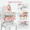 3 in 1 Baby Highchair Height Adjustable High Feeding Booster Seat Toddler Chair