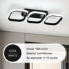 Modern Chandelier LED Lamp Black Frame Ceiling Light Living Room Pendant Lights