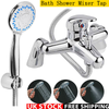 Luxury Bathroom Sink Bath Filler Tap Shower Mixer Taps Chrome with Hand Held Set