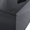 BLACK COFFEE TABLE WITH 2 DRAWERS STORAGE, RGB LED LIGHTS, LIVING ROOM FURNITURE