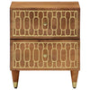 Bedside Cabinets 2 pcs 40x33x46 Solid Wood Z6U1