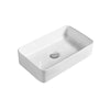 465 x 235mm Countertop Vessel Wash Basin Square White Ceramic Bathroom Sink