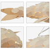 Wooden Rattan Pendant Light Fish Shape Hanging Ceiling Lamp LED Chandelier Shade