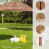 2M Outdoor Garden Thatched Parasol Hawaiian Hula Lightweight Beach Umbrella