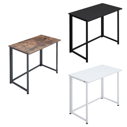 80cm Wood Collapsible Folding Table Computer Desk Workstation Workbench Stand UK