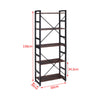 5-Tier Heavy Duty Shelving Unit Display Shelf Bookcase Industrial Wood Bookshelf