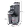 4-Tier 58cm Water Feature Outdoor Solar Powered LED Lights Garden Patio Fountain