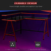 L Shaped Gaming Desk, Corner Computer Desk with Monitor Stand for Home Office, 1