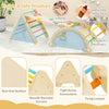 3-In-1 Kids Climbing Triangle Set Wooden Triangle Climber Set Indoor & Outdoor
