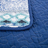 3 Piece Patchwork Bedspread Quilte Set Bedding Throw Rugs Pillowcase Double Size