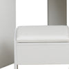 White Corner Dressing Table Makeup Desk Mirror Stool 5 Drawers 3 Mirrors CLIPOP