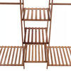 Wooden Clothes Rail Rack Garment Hanging Stand Open Wardrobe w/Bottom&Top Shelf