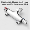 UK Modern Thermostatic Bath Shower Mixer Taps Deck Mounted Chrome Valve Bar Tap