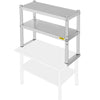 Double Overshelf Stainless Steel Overshelf 2-Tier 12" x 30" for Prep Table