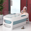 Folding Bathtub Water Tub Adult Children Kids Spa Soaking Sauna SPA Bath Tub Lid