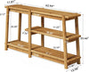 Solid Wood Console Table, 63'' Farmhouse Sofa Table Behind Couch for Living Room