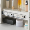Modern Dressing Table Makeup Vanity White with Mirror LED Lights Drawers & Stool