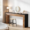 70.9-Inch Long Console Table, Farmhouse Narrow Wooden Sofa Table for Living Room