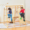 8-in-1 Kids Jungle Gym Playset Toddlers Indoor Wooden Climbing Toy Play Set