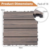 30cmx30cm Waterproof Outdoor Flooring Covering 1.7㎡Total Splicing Area-Grey