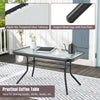 Outdoor Rocking Chair Table Set Garden Patio Glider Chair with Coffee Table
