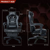 Massage Gaming Chair Office Racing Recliner Swivel Seat Executive with Footrest