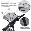 2 in 1 Baby High Landscape Stroller Foldable Toddler Reversible Stroller Grey