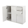 Sideboard Cabinet Cupboard Unit Storage Furniture With Drawers & Doors 4 Colors