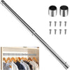 72-120cm Extendable Stainless Steel Wardrobe Rail/Wall Airer Clothes Drying Rack