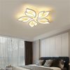 Maple Leaf Chandelier White Frame LED Ceiling Light Living Room Pendant Lights