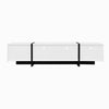 TV Stand TV Unit Sideboard Cabinet 3-Door 2-Drawer Storage Furniture White+Black