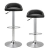 2x Swivel Barstools Kitchen Counter Seat Classic PU Upholstered Salon Pub Chairs
