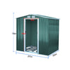 Metal Galvanized Steel Garden Shed Outdoor Bike Storage House Tool Sheds Roof