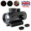 Tactical Optic Red Green Dot Sight Scope Airsoft 11-20mm Rail Mount for Hunting