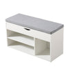Shoe Storage Bench Cabinets Shoes Rack with Drawer,Cushion,Shelf Hallway Organis