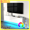 140cm White Floating TV Unit Cabinet Wall Mounted TV Stand with LED Lights UK
