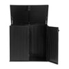 Garden Gear 775L Storage Plastic Shed Black Outdoor Lockable Door Gas Piston Lid