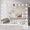 Bluetooth Hollywood Mirror Vanity Make Up Mirror with Lights 18 LED Table Mirror